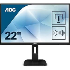 AOC 22P1D — 22 Zoll FHD monitors, augstas izšķirtspējas josla (1920 x 1080, 60 Hz, VGA, DVI, HDMI)