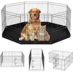 VEVOR Unisex - Adult Dog Playpen Puppy Playpen Black 24