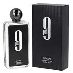 Afnan 9 PM Eau de Parfum (100 мл) Парфюмерный спрей Фирменный аромат для мужчин Янтарно-ванильный современный аромат, подходящий для любого случая — ул