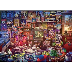 An Afternoon in the 80s Retro 1000 Piece Puzzle by Rachid Lotf | Brain Teaser Activity for Children and Adults | 28 x 20 inches