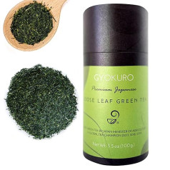 Gyokuro Grüner Tee 3,5 Oz - Japanisch Sencha Grüner Tee Bio Loseblatt - Yabukita Hoher Koffeingehalt Antioxidantienreicher Grüntee, Vegan und Ganz Natürlich Grüner Tee Lose svara zaudēšanai, veselība