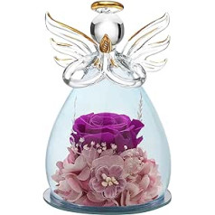 Anlunob Forever Rose – Everlasting Flower Birthday Gift - Never Wilt Rose Children’s Day Gift – Handmade Preserved Flower Rose Birthday Gift