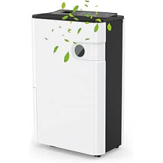 Belect Dehumidifier 24 L, telpas lielums apm. 35 m² gaisa mitrinātājs, elektrisks pārnēsājams gaisa mitrinātājs, klusas telpas gaisa sausinātājs, 24 stundu automašīnas atkausēšana ar taimeri, modernizēts LED displejs, gaisa mitrinātājs ar