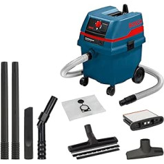 Bosch Professional GAS 20 L SFC 060197B000 mitrais/sausais putekļsūcējs (20 L konteinera tilpums, putekļu klase L) Melns/zils/sarkans, zils, 0601979103