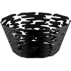 Alessi Barket Round Basket Diameter 21 cm Black