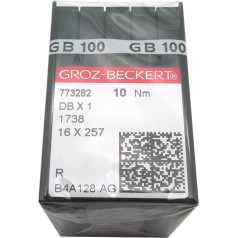 ckpsms GROZ-BECKERT adatas - 100 DBx1 Groz Beckert 1738 16 x 257 šujmašīnu adatas (Groz Beckert DBX1 10/70)