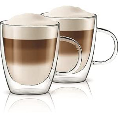 Aqualogis dubultsienu termoizolēts stikls — tēja un kafija 300 ml, iepakojums pa 2