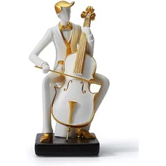 Amoy-Art Mūzikas figūriņas Skulptūra Moderns Dekors Statuja Dzīvojamā istaba Māksla Māksla Polisveķu dāvana 22 cm