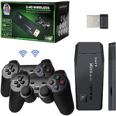 Retro Console Game Console Wireless HDMI Output System, More than 10,000 Handheld Video Games Integrated Wireless Controller, 9 Emulator Consoles