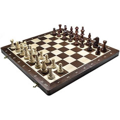 Wooden Chess Set Tournament 5 WENGE - Chessboard & Staunton no 5