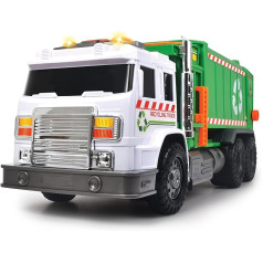 Dickie Toys 203749027 Recycling Garbage Truck, Green/White