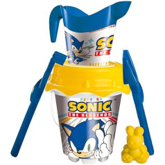 Unice 312075 Sonic Set Bucket + Watering Can and Accessories Multi-Coloured