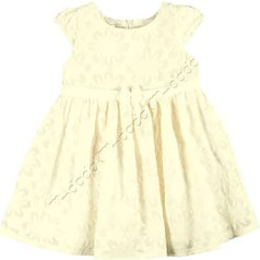 MMdadak Baby Dress Romantiska meiteņu kleita, izšūta ar Tussah Silk Cream Ivory kristību kleita Nr.5
