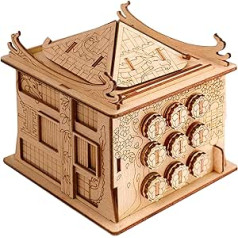 ESC WELT House of Dragon - Escape Room Game - Gifts for Men and Women - 3D Wooden Puzzle Box Games for Adults and Children - Wooden Puzzle Adults - Puzzle Game for Family