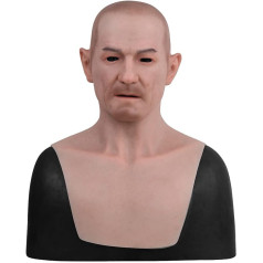 Yuewen reālistiska silikona vīrieša sejas maska Helovīna silikona galvas valkāšanas maska Helovīna Cosplay
