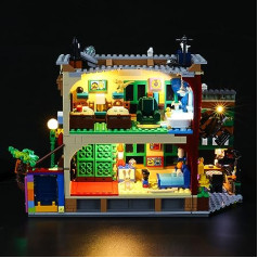 BRIKSMAX LED apgaismojuma komplekts priekš Lego IDEAS123 Sesame Street - saderīgs ar Lego 21324 celtniecības bloku modeli - bez Lego komplekta