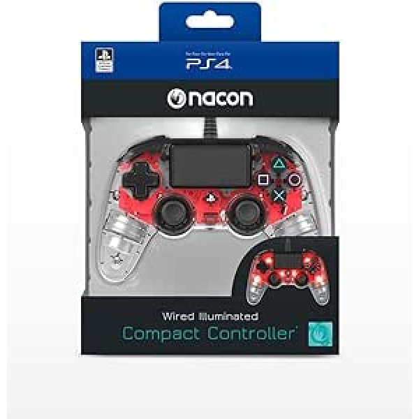 Nacon Compact Controller LED (sarkans)