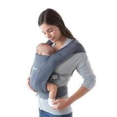 Ergobaby baby carrier for newborns from birth extra soft, Embrace front carrier baby carrier bag ergonomic (Oxford Blue)