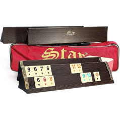 VD vatan since 1975 Original Premium Rummy, Turkish Okey Game, Rummy, Romee Made of Heavy Wood (Brown)