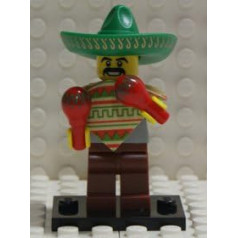 LEGO Series 2 Mini igure Maraca Man no LEGO