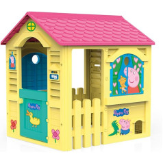 Chicos - Peppa Pig Haus | Spielhaus Kinder Outdoor | Robuster und langlebiger Kunststoff | Schnelle und einfache Montage | Gartenhaus für Jungen und Mädchen ab 3 Jahren (89503)