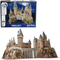 4D Build - Harry Potter Hogwarts Castle 3D Jigsaw Puzzle of the Magic Harry Potter Castle Made of High Quality Cardboard, 209 Pieces, for Fans of the Successful Series 12+