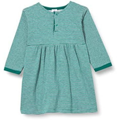 Petit Bateau Baby Girls svītraina kleita ar garām piedurknēm mazuļiem