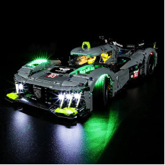 BRIKSMAX 42156 LED gaisma priekš Lego Peugeot 9X8 24H Le Mans Hybrid Hypercar - saderīgs ar Lego Technic celtniecības bloku modeli - Bez Lego komplekta