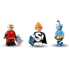 LEGO Mr. Incredible, Genie un Syndrome mini figūriņas Disneja figūriņas