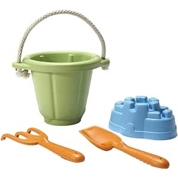 Green Toys SND01R smilšu rotaļu komplekts (zaļš)