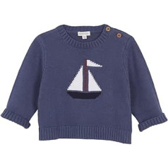 GOCCO Baby Boys džemperis Azul Con Intarsia Polo Jumper, Azul Medio, Azul Medio