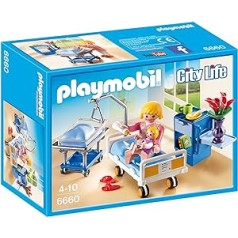 Playmobil 6660 slimnīcas istaba ar bērnu gultiņu, vienvietīga