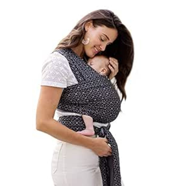 Moby Petunia Pickle Bottom zīdaiņu pārvadātājs jaundzimušajiem un zīdaiņiem | #1 Baby Sling | Nodrošina mazuļa drošību | Regulējams visiem ķermeņa tipiem | Mozaīka