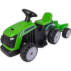 EVO Battery Operated Farm Tractor with Trailer, Electric Vehicle for Children, Boys and Girls