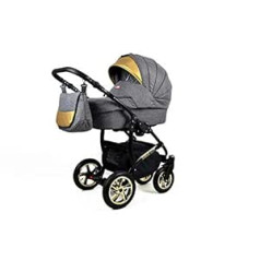 SaintBaby Isofix bagiju autokrēsliņš 3-in-1 komplekts Black Deluxe Flaxen