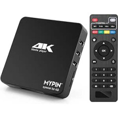 Mypin 4K@60hz MP4 multivides atskaņotājs atbalsta 8TB HDD/256G USB disku/SD karti ar HDMI/AV izvadi HDTV/PPT MKV AVI MP4 H.265- atbalsta reklāmas subtitrus/laikus