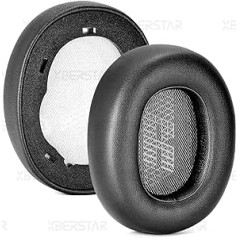 Replacement Ear Pads for JBL E65 E65BTNC / Duet NC / LIVE650 BTNC LIVE660 BTNC Headphones Upgraded Memory Foam Earmuffs (Black)