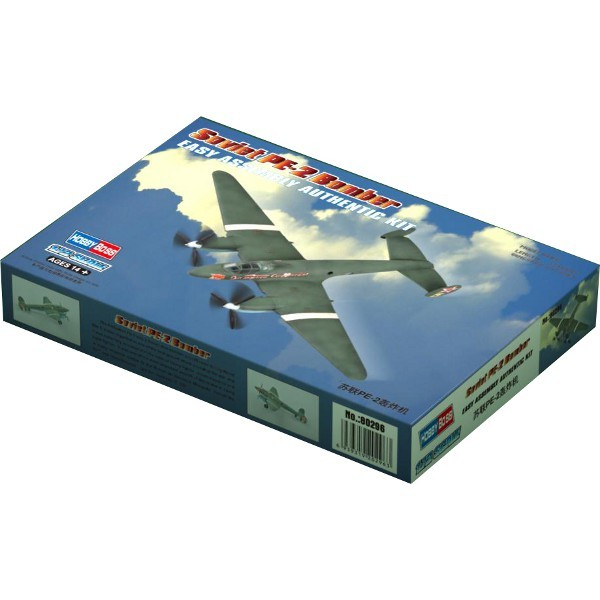 Plastic model of the Soviet bomber pe-2