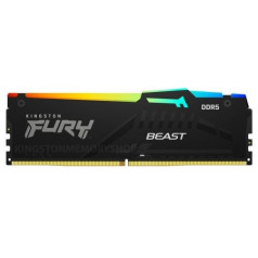 Atmiņa ddr5 fury beast black rgb 16gb(1*16gb)/6000 cl36 expo