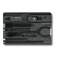 Victorinox Swisscard lite komplekts, caurspīdīgs melns