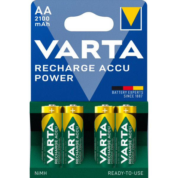 Varta ready2use hr6 (aa) aa uzlādējamo bateriju komplekts (2100mah ; ni-mh)