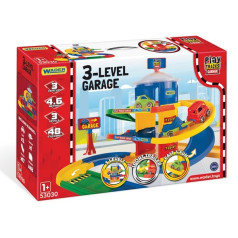 3-level garage with play tracks