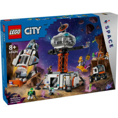 City blocks 60434 space station and rocket launch pad