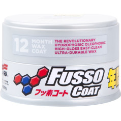 Soft99 fusso coat 12 mēnešu vasks gaišais vasks vieglām lakām 200g