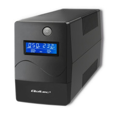 Qoltec nepārtrauktās barošanas avots UPS 1000va | 600w | LCD | usb | rj45