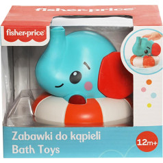 Fisher Price ziloņu vannas rotaļlieta burbuļu pūšanai