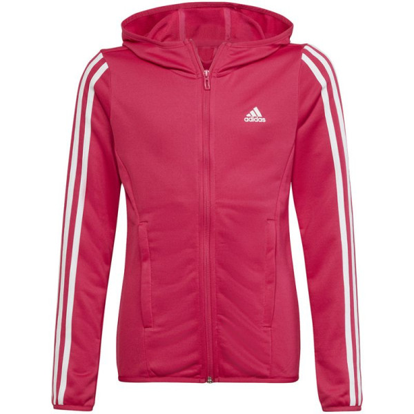 Adidas Designed 2 Move 3-svītru kapuce ar pilnu rāvējslēdzēju Jr HM4485 / 152cm