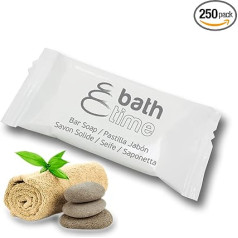 GPQ - BATH TIME ziepju gabals, 250 vienības x 8 g, viesnīcu aprīkojums, viesnīcām, lauku mājām, apartamentiem, kruīza kuģiem, AirBnB, B&B u.c.