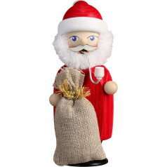 Seiffener Volkskunst Incense Smoker Erzgebirge | Small Companions 14 cm | Incense Smoker | Original Ore Mountains Folk Art | 12259 | Santa Claus