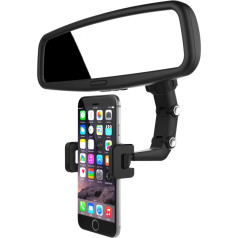 GoodBuy Adjustable car rearview mirror holder for smartphone black